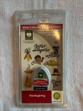 Cricut Thanksgiving Winter Collection Craft Cartridge - Brown Gold NWT